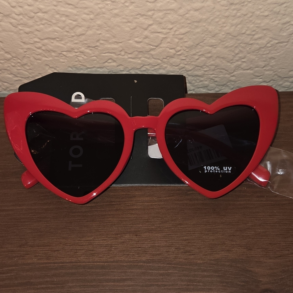 torrid Red Heart Cat-Eye Sunglasses